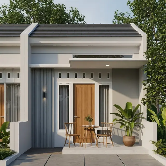 9 Model Rumah Tipe 21 Gaya Minimalis dengan Teras Kecil, Solusi Hunian Modern