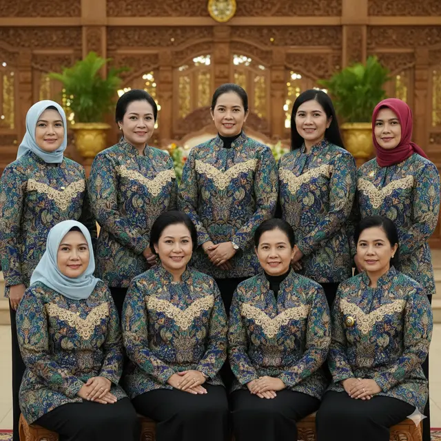 Inspirasi Model Seragam Batik Ibu PKK 2026 (Foto: Gemini AI)