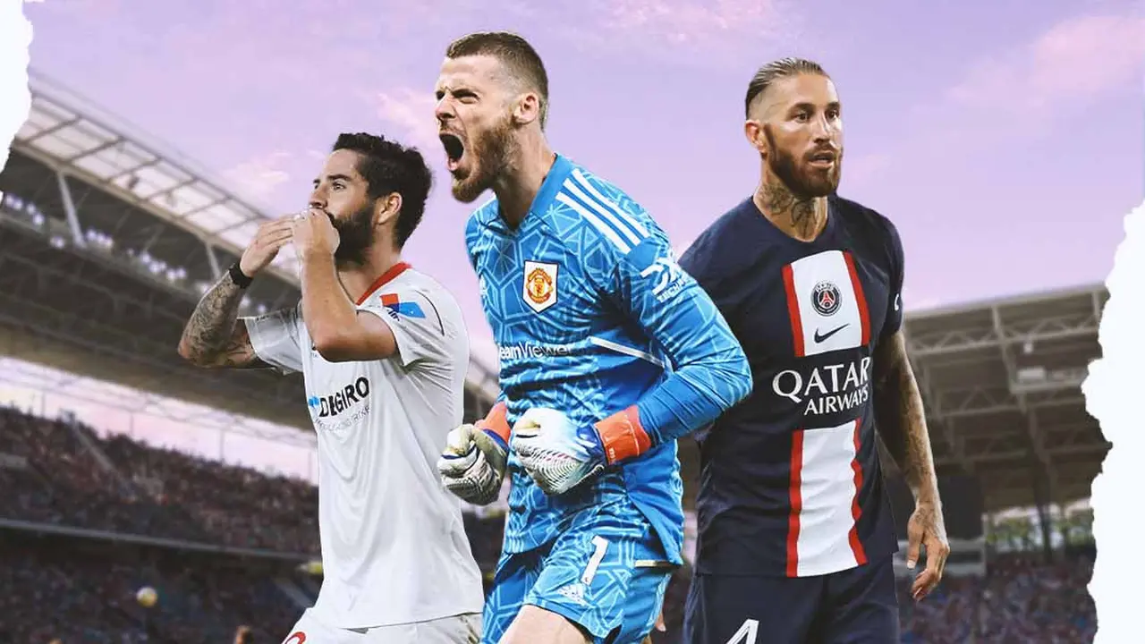 Ilustrasi - Isco, David de Gea, Sergio Ramos