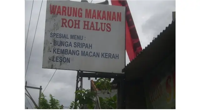 6 Nama Warung Makan Terinspirasi dari Hantu Ini Malah Bikin Merinding