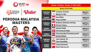 Nonton Live Streaming Malaysia Masters 2026: Round of 16, Eksklusif di Vidio!