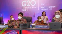 Wakil Menteri Kesehatan RI Dante Saksono Harbuwono saat membuka Side Event Health Working Group 3 - G20, yang mengangkat tema, Tackling Antimicrobial Resistance: Curing the AMR Pandemic di Hilton Resort, Nusa Dua Bali pada Rabu, 24 Agustus 2022. (Dok Kementerian Kesehatan RI)