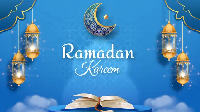 Ilustrasi bulan suci Ramadan
