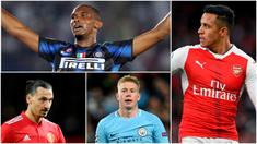 Berikut ini Alexis Sanchez dan enam pemain yang pernah ditangani dua pelatih top, Pep Guardiola dan Jose Mourinho. Diantaranya, Samuel Eto'o, Zlatan Ibrahimovic dan Kevin De Bruyne. (Foto-foto Kolase AP, Epa dan AFP)