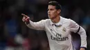 3. James Rodriguez (Real Madrid) - The Blues ingin merekrut gelandang 25 tahun ini untuk memperkuat lini tengah. Antonio Conte diklaim menyukai gaya permainan pesepak bola Kolombia itu sejak masih berkarier di AS Monaco. (AFP/Javier Soriano)