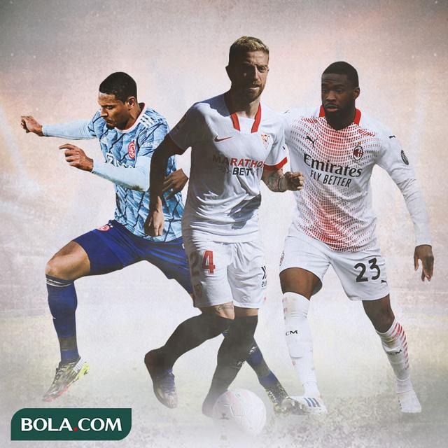 Ilustrasi - Sebastian Haller, Papu Gomez, Fikayo Tomori