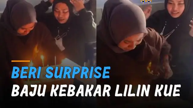 Nasib apes dialami oleh seorang perempuan ini ketika hendak memberikan surprise untuk temannya yang sedang ulang tahun.