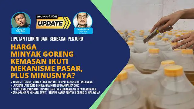 Pemerintah membiarkan harga minyak goreng kemasan mengacu pada mekanisme pasar. Keputusan ini merupakan hasil rembukan rapat terbatas para menteri bersama Presiden Joko Widodo pada Selasa (15/3/2022) lalu. Hasilnya diumumkan langsung Menteri Koordina...