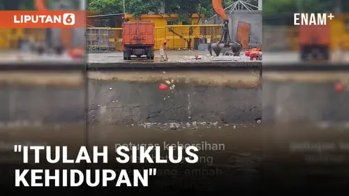 VIDEO: Viral Petugas Kebersihan Buang Sampah ke Sungai Lalu Diangkut Lagi ke Truk Sampah, Netizen: Itulah Siklus Kehidupan