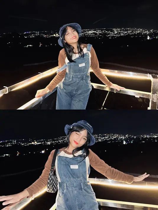 Selama di Malang, Fuji mengandalkan outfit kasual yang sederhana namun tetap terlihat stylish. [Foto: IG/fuji_an].