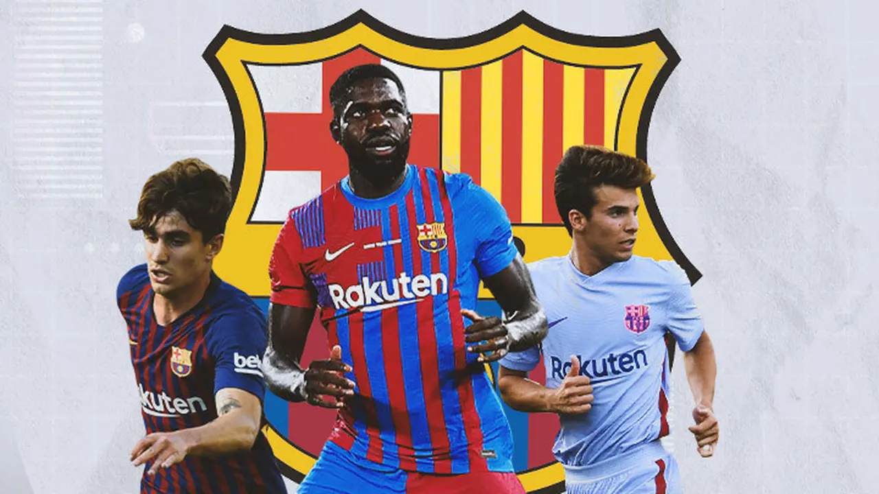Barcelona - Alex Collado, Samuel Umtiti, Riqui Puig