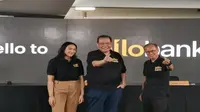 Founder &amp; Chairman CT Corp, Chairul Tanjung mengumumkan, Direktur Utama PT Allo Bank Indonesia Tbk (BBHI) yang akan diangkat dalam RUPS Kamis siang, 19 Mei 2022 adalah Indra Utoyo. (Foto: Liputan6.com/Pipit I.R)