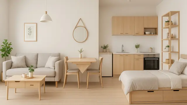 Inspirasi Desain Rumah Minimalis 1 Lantai Tanpa Sekat Cocok untuk Lahan Sempit/Ilustrasi gambar oleh AI