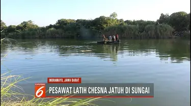 Sebelum pesawat latih Cessna jatuh di sungai, pilot diduga hendak mendarat darurat.