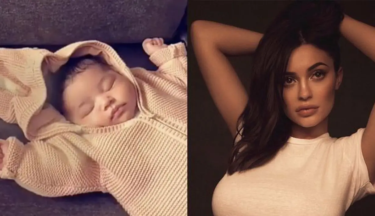 Kylie Jenner mungkin memilih untuk menyembunyikan keseluruhan masa kehamilannya. Namun kini, ia pun buka-bukaan soal Stormi. (Marie Claire)