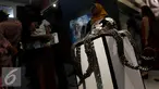 Karya seni berbentuk gurita dipamerkan saat pameran seni rupa dan imaji bahari dengan tema "Nautika Bahari" di Galeri Nasional, Jakarta, Selasa (13/9). (Liputan6.com/Johan Tallo)