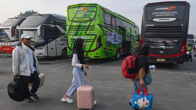 Peserta Mudik Gratis Lebaran 2025 Kementerian Perhubungan Diberangkatkan