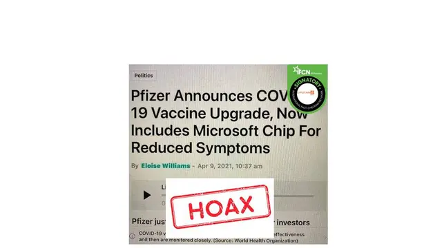 Cek Fakta chip di vaksin covid-19 buatan Pfizer