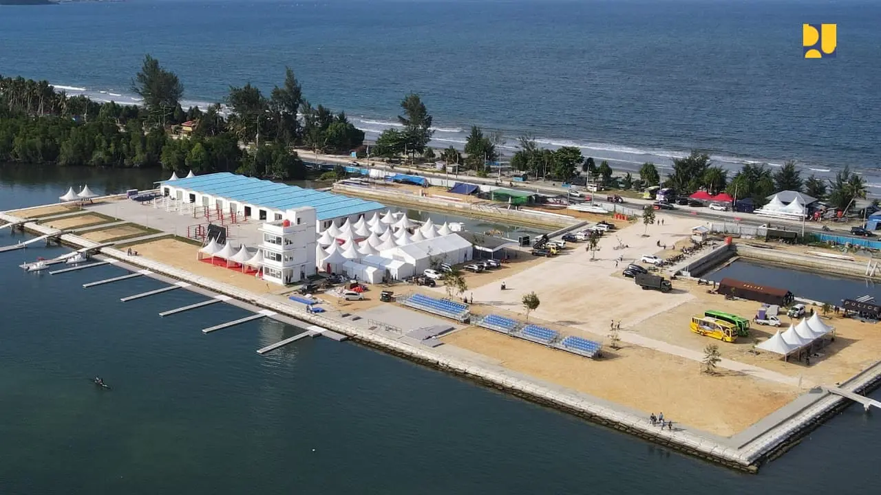 Pembangunan Venue Dayung untuk PON XX Papua telah selesai 100 persen dan sudah dimanfaatkan untuk latihan atlet.
