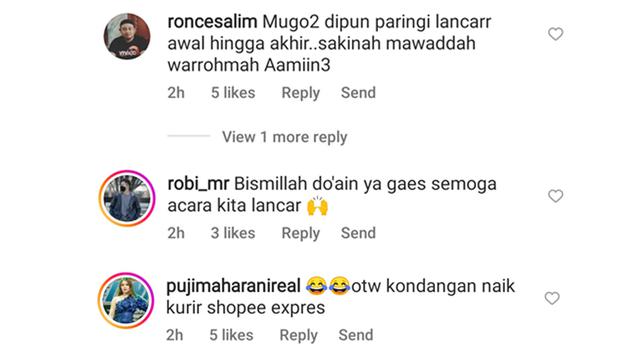 Komentar netizen di akun Instagram @happy_asmara77.