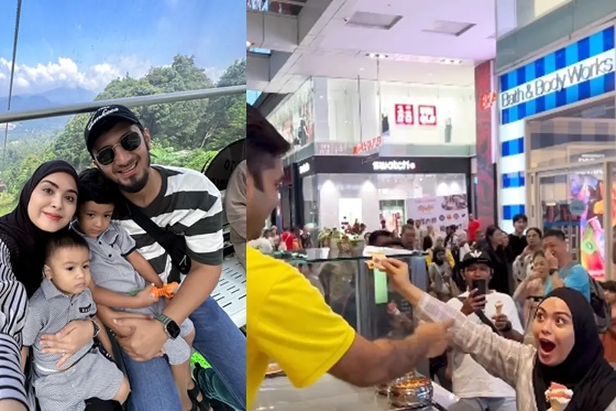 7 Potret Vebby Palwinta Liburan di Malaysia, Viral Jahili Penjual Es Krim Turki