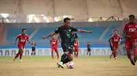 PSS Sleman melakoni laga uji coba melawan Persiba Balikpapan di Stadion Wibawa Mukti, Cikarang, Bekasi, Sabtu (12/6/2021). (Dok PSS Sleman)