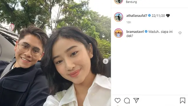 Athalla Naufal - Ansellma Putri (Foto: Instagram/@athallanaufal7)