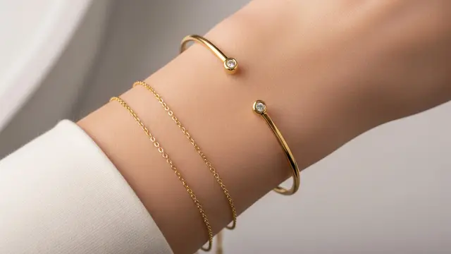 Gelang Choker dengan Bukaan Sederhana