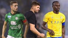 Foto kolase pemain Al-Ettifaq Jordan Henderson, Pelatih kepala Al-Ettifaq Steven Gerrard, dan Pemain Al-Nassr Sadio Mane pada laga pekan pertama Liga Arab Saudi 2023/2024 di Prince Mohamed bin Fahd Stadium, Dammam, Selasa (15/08/2023) dini hari WIB. (Foto: AFP dan Twitter)