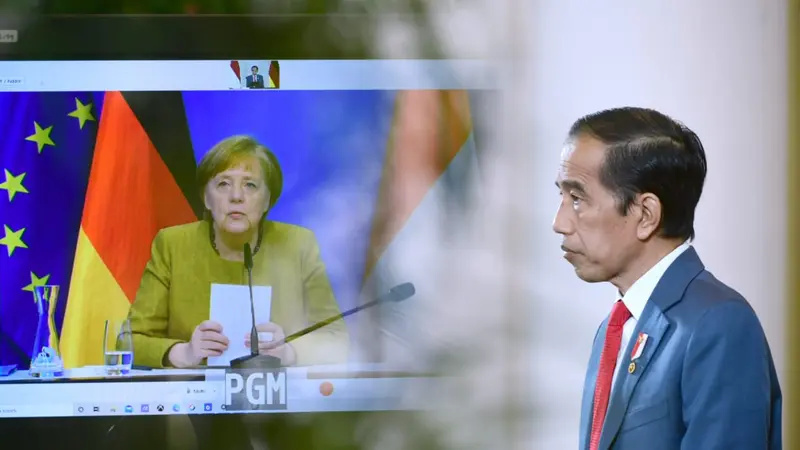 Presiden Jokowi dan Kanselir Angela Merkel