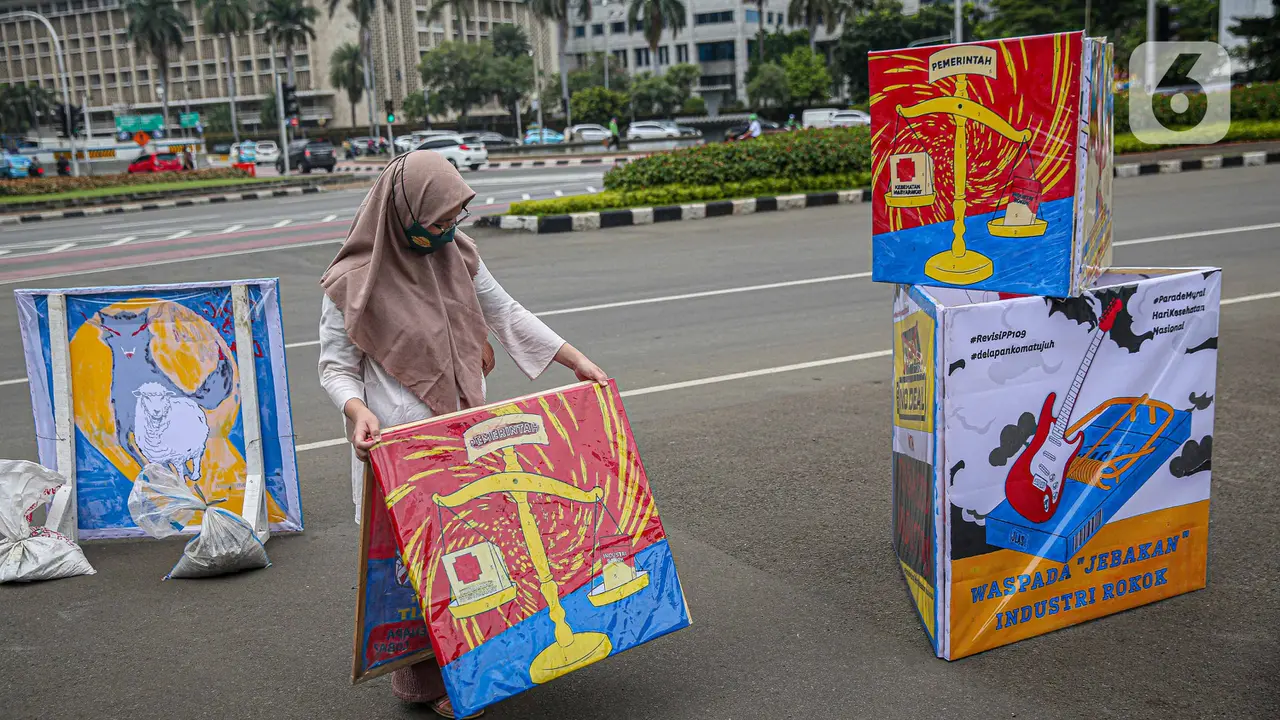 Aksi Parade Mural Bahaya Merokok