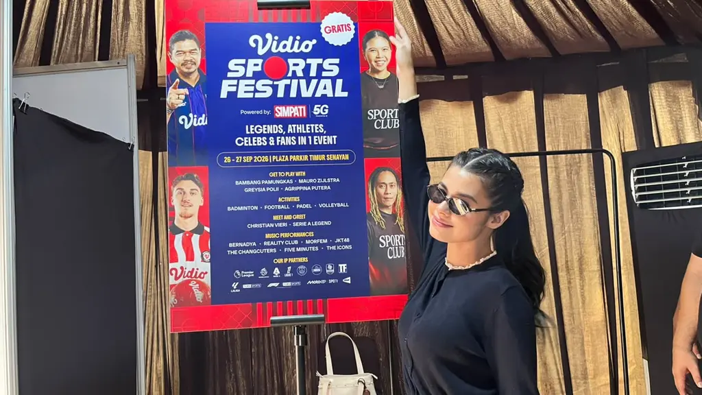 Maria Theodore di Vidio Sport Festival 2026. (Afradhiya NR / LIputan6.com)