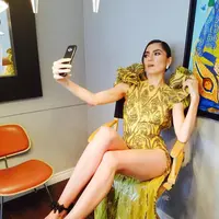 Penampilan Blanca Blanco saat menghadiri Oscar 2017. (Foto: The Sun)