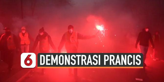 VIDEO: Demonstrasi Besar-Besaran di Prancis Protes Kebijakan Presiden
