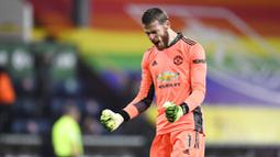 David de Gea - Ole Gunnar Solskjaer dikabarkan sudah menentukan keputusan untuk memainkan David de Gea sebagai starter melawan Villarreal. Solskjaer diklaim memilih De Gea karena menilai performa kiper asal Spanyol itu telah meningkat drastis dan layak tampil di final. (Peter Powell/Pool via AP)