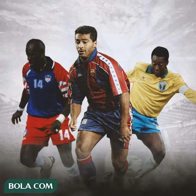 Ilustrasi - George Weah, Romario, Pele