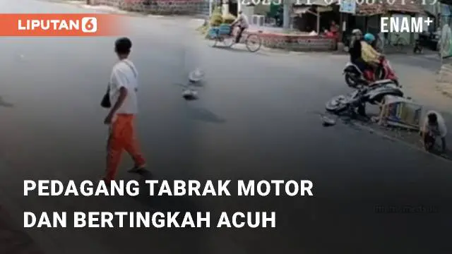 Beredar video viral terkait kecelakaan antara pedagang dan pengendara di jalan. Kejadian tersebut berada di Bondowoso, Jawa Timur pada Rabu (1/11/2023)