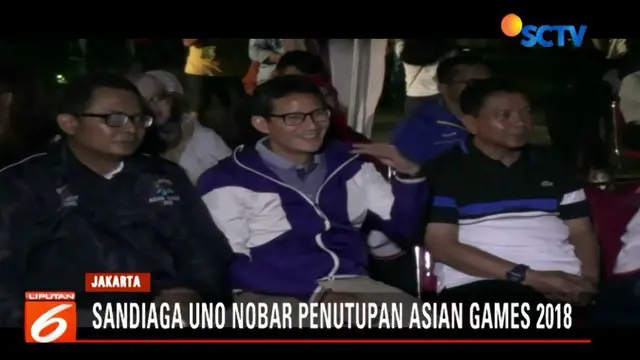 Sandiaga mengaku memilik 4 tiket VVIP acara penutupan Asian Games 2018 di Gelora Bung Karno, Senayan, Jakarta.