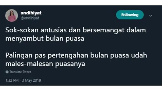 6 Drama Soal 'Sok-sok Antusias Sambut Ramadan' Ini Bikin Senyum Kecut