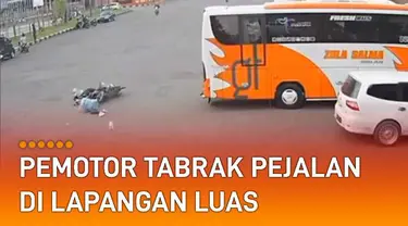 Seolah-olah pengemudi tidak ada upaya untuk menghindar di jalan yang luas.