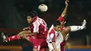 Namun, tidak hanya Bepe yang mencetak quatrick, Zaenal Arif yang saat itu membela Persita Tangerang juga mencetak empat gol. (AFP/Stanley Chou)