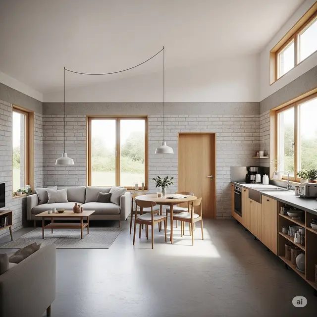 Rumah Open Space 1 Lantai
