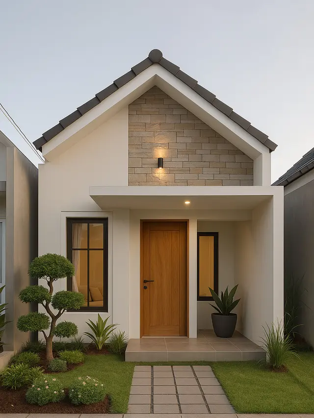 Gambar Tampak Depan Rumah Minimalis Lebar 5 Meter