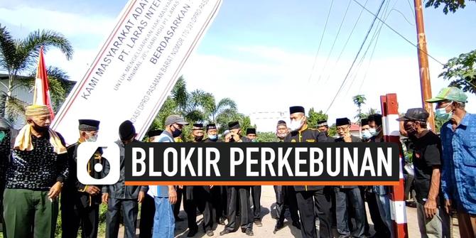 VIDEO: Hak Tak Dipenuhi, Warga Sumbar Blokade Perusahaan Sawit