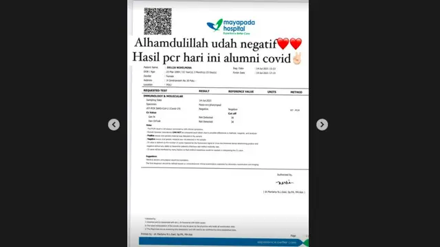 Adelia Pasha Umumkan Telah Negatif Covid-19 Usai 17 Hari Isoman. (instagram/adeliapasha)