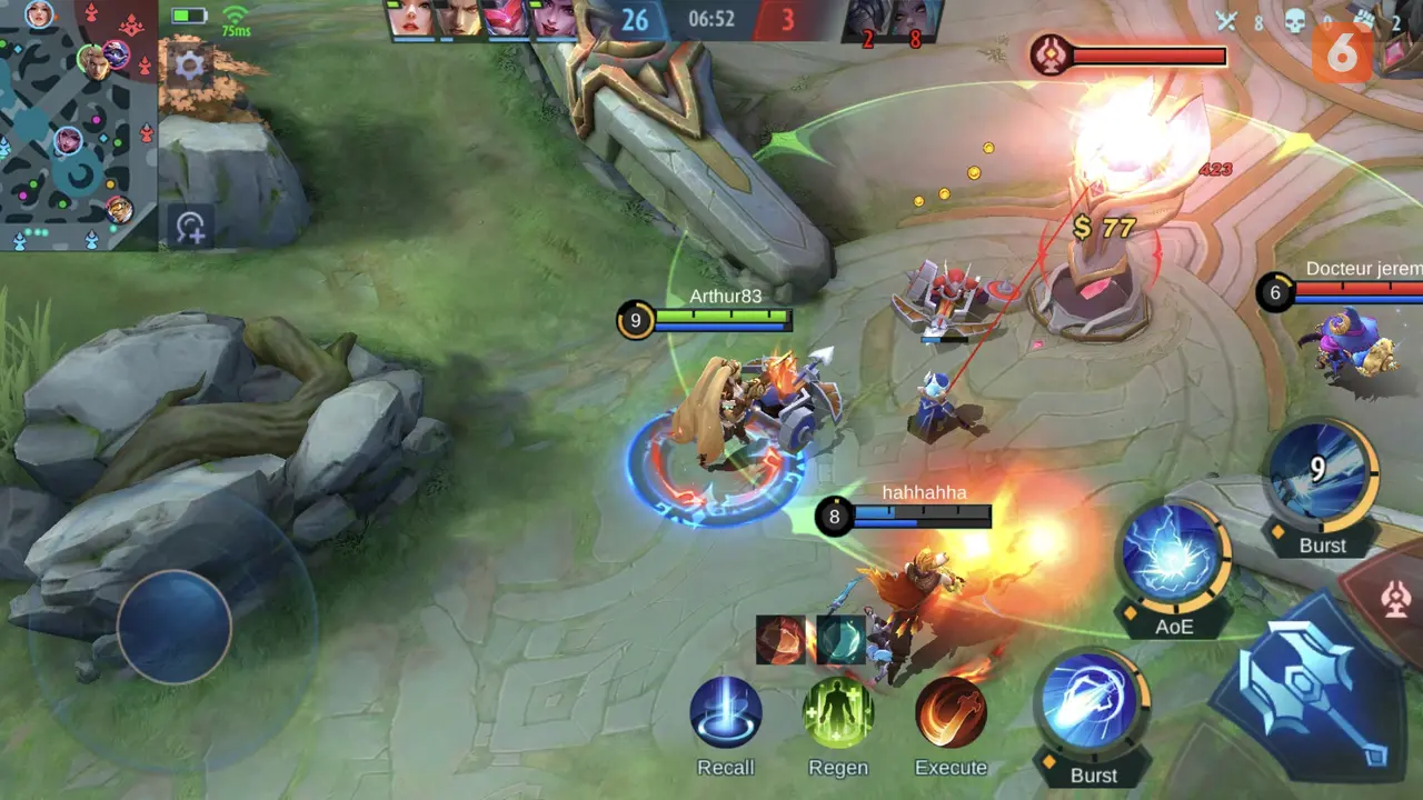 Mobile Legends di Huawei Nova 9