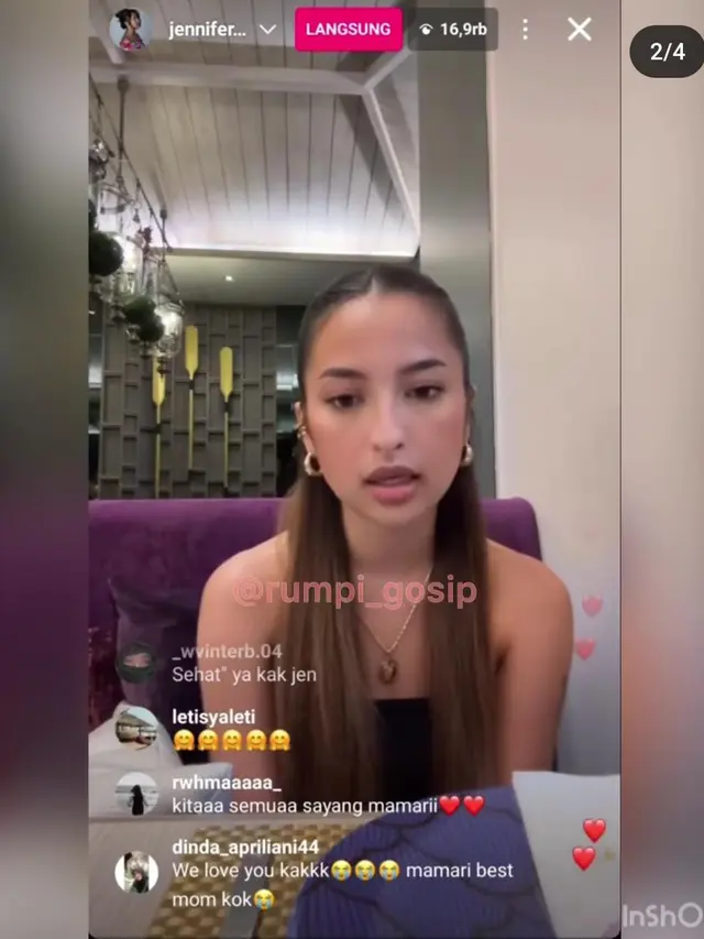 Jennifer Coppen Akui Beberapa Kali Terlintas Bunuh Diri, tapi Teringat Kamari. (instargram/@rumpi_gosip))