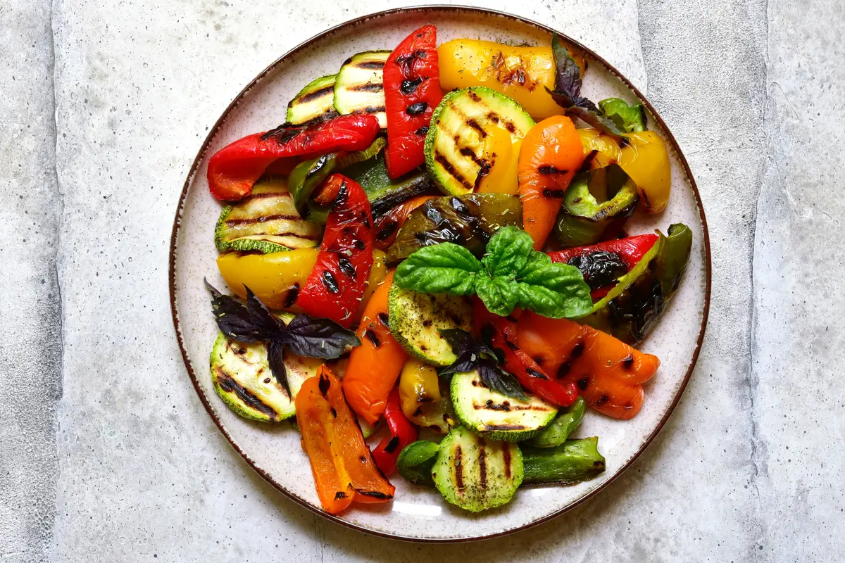 Ilustrasi sayur panggang