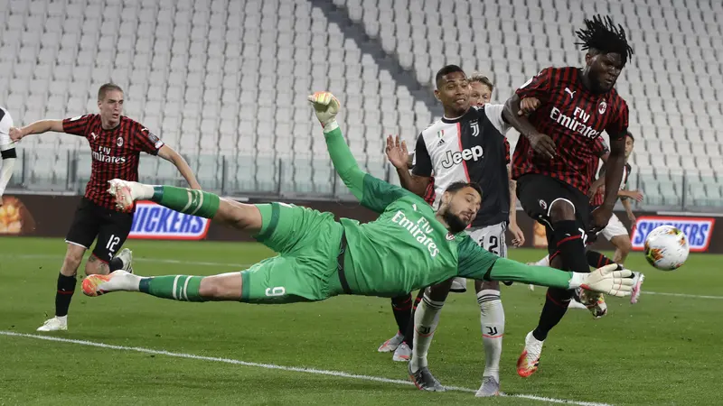 FOTO: Tahan Imbang AC Milan, Juventus Lolos ke Final Coppa Italia