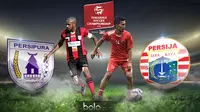 Duel Persipura Jayapura vs Persija Jakarta, Boaz Solossa dan Ismed Sofyan (bola.com/Rudi Riana)
